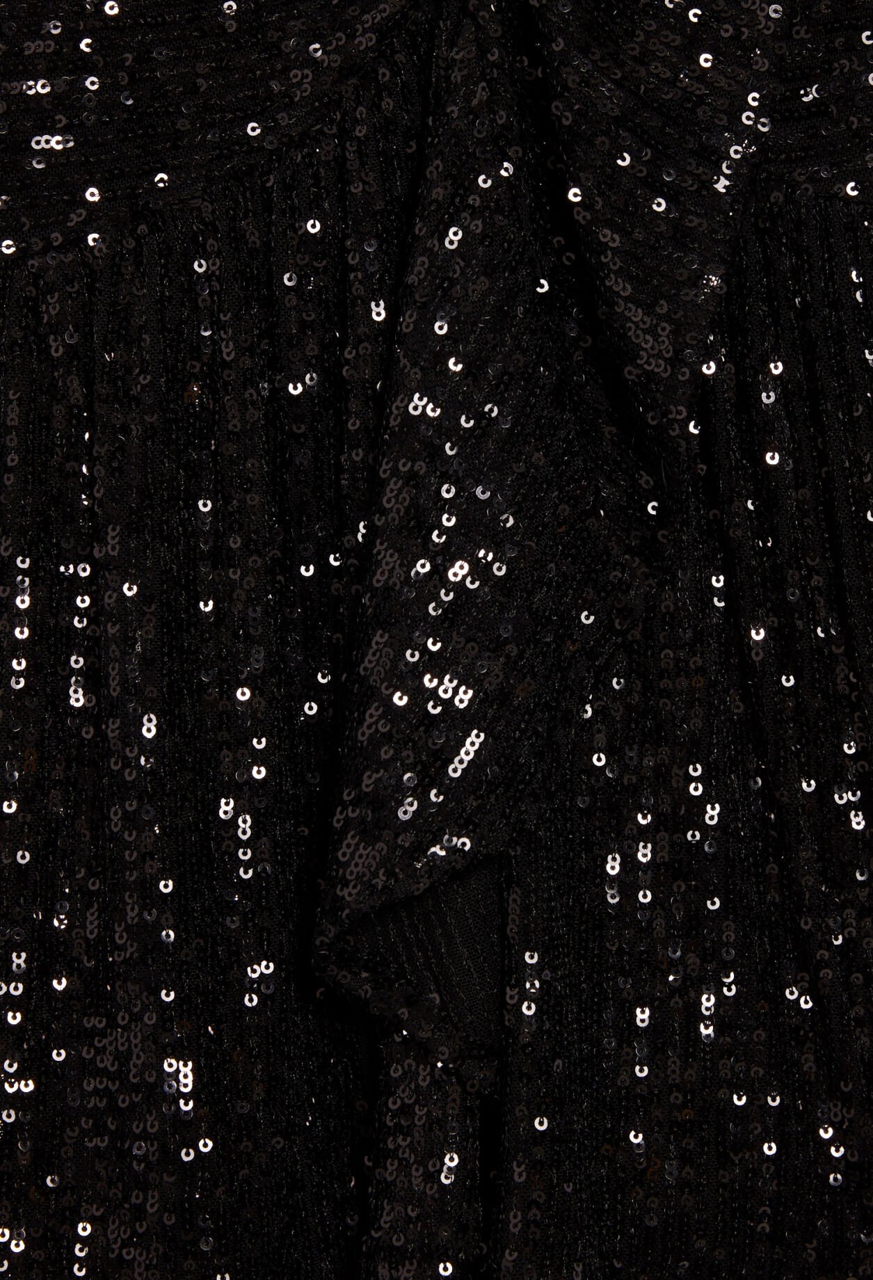 Short black dress with sequins