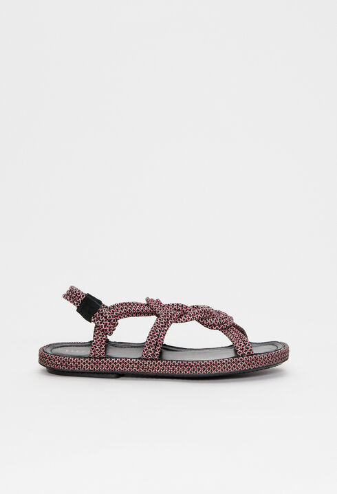 Flache Riemchen-Sandalen