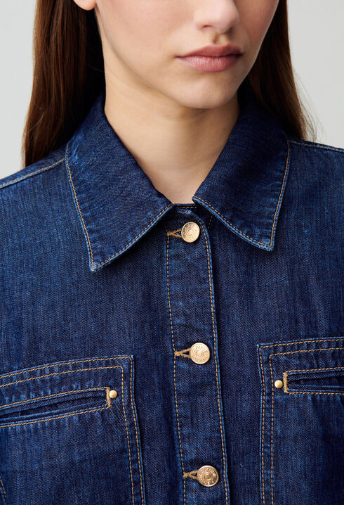Chemise denim oversize