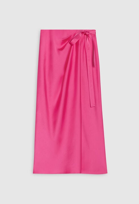Pink mid-length tie dress