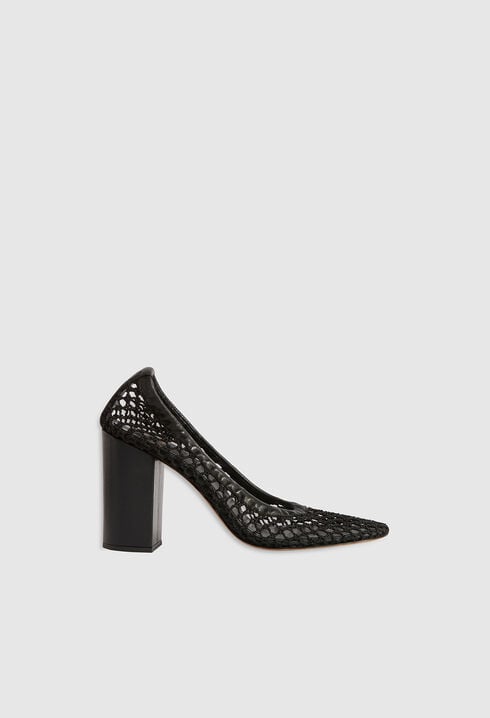 Openwork pumps