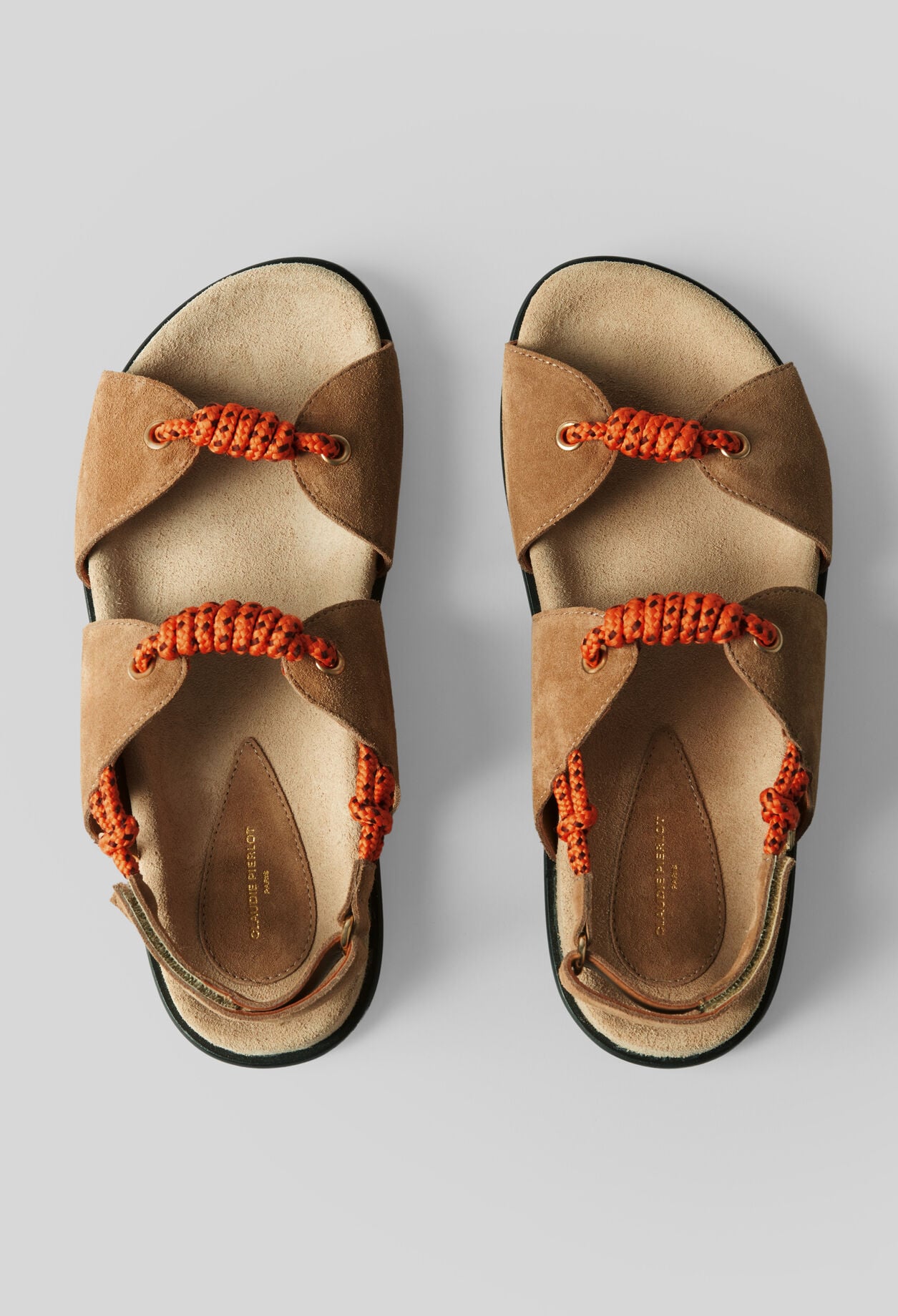 Twisted lace-up sandals