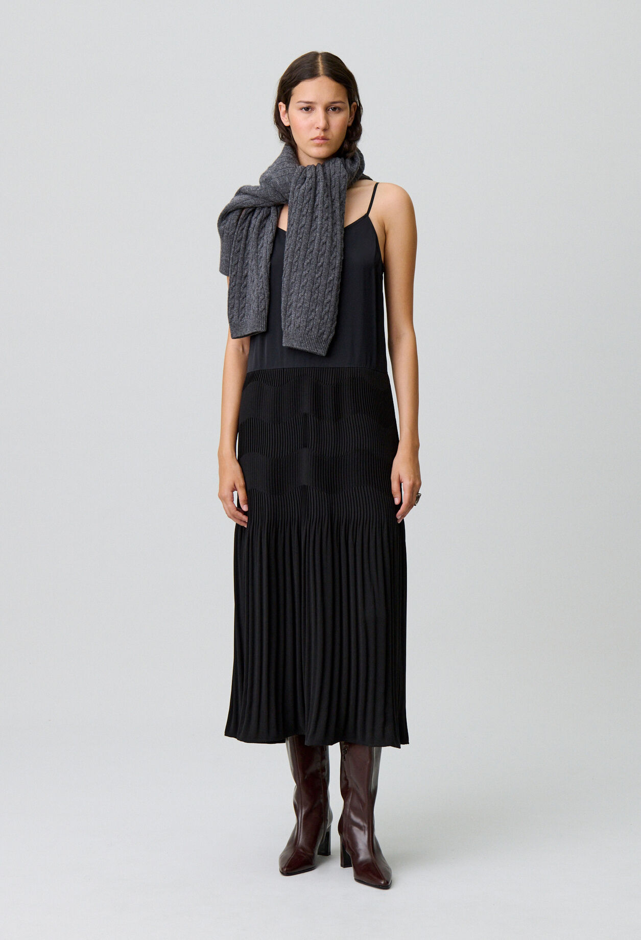 Robe longue bretelles fluide