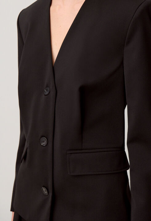 Wool blend jacket
