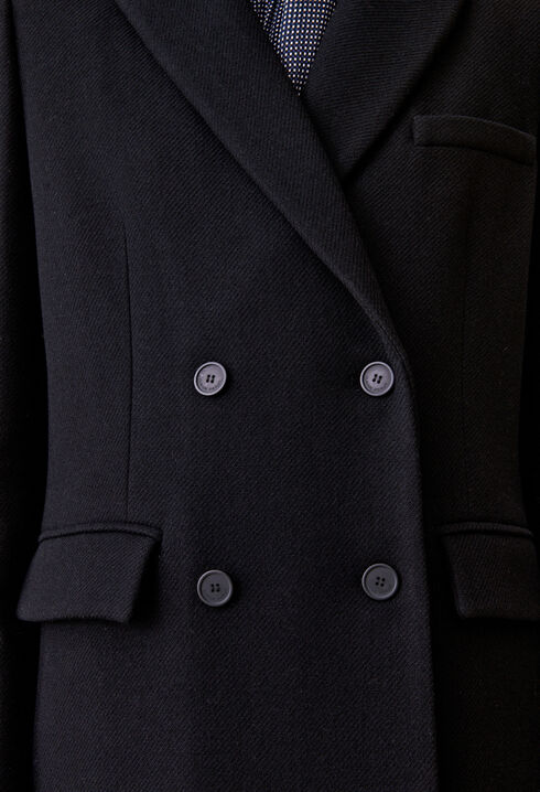 Manteau droit mi-long