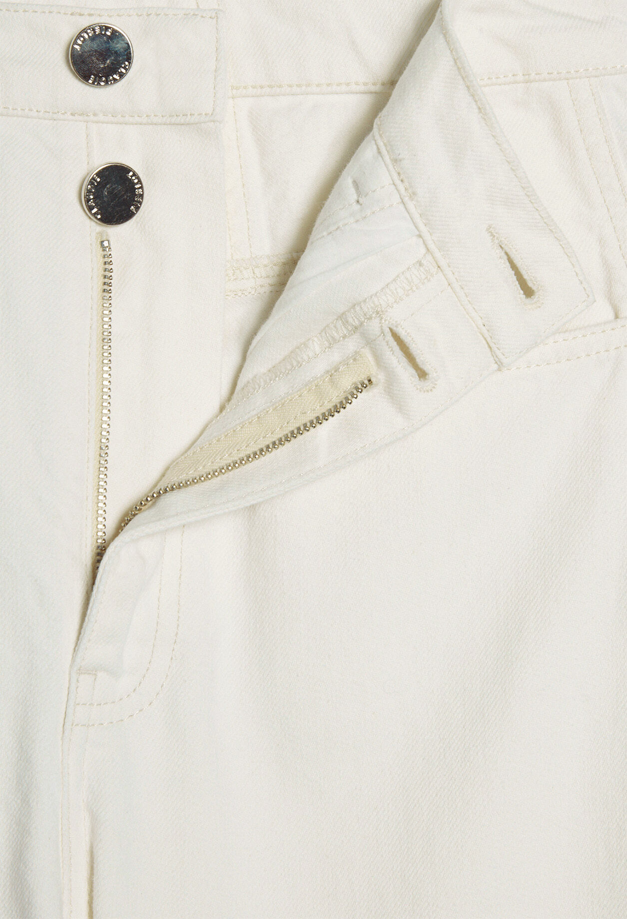 Jeans aus weißer Baumwolle