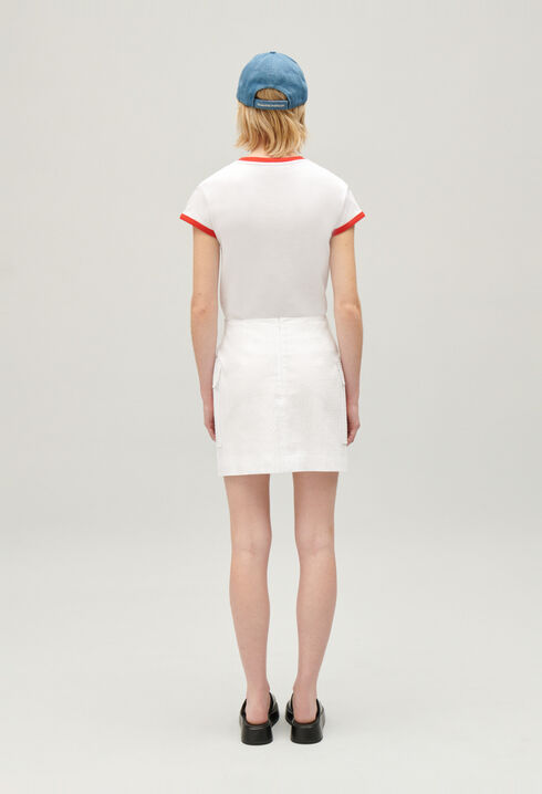 White short skirt