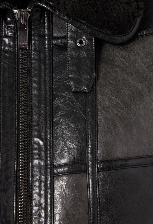 Mixed-material jacket