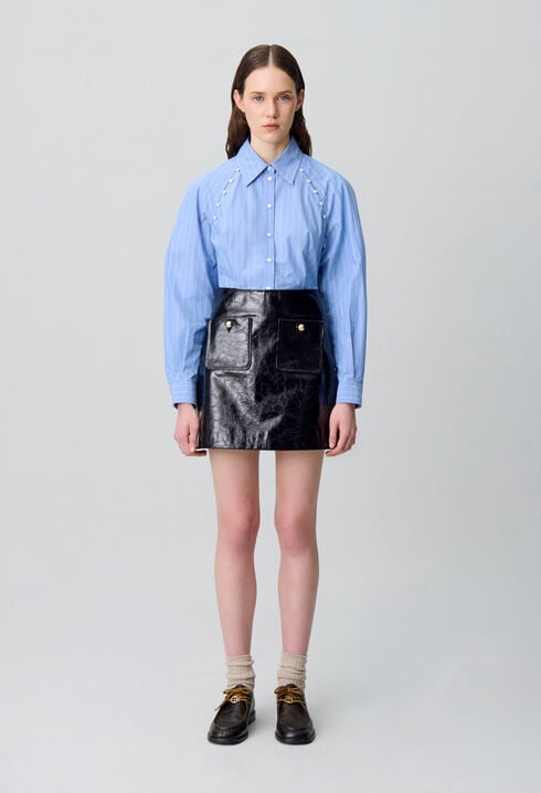 Cotton poplin shirt