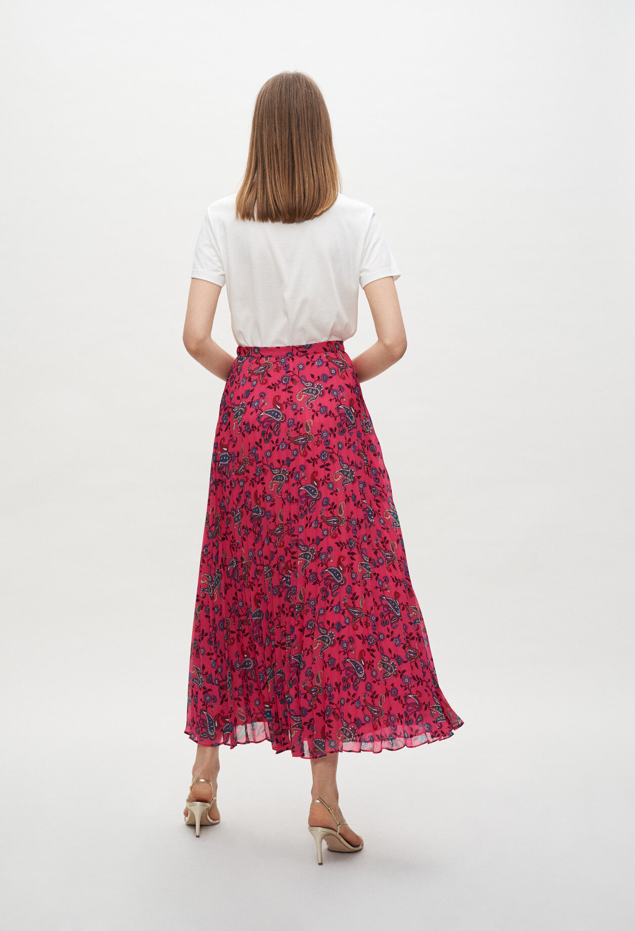 Paisley print maxi skirt