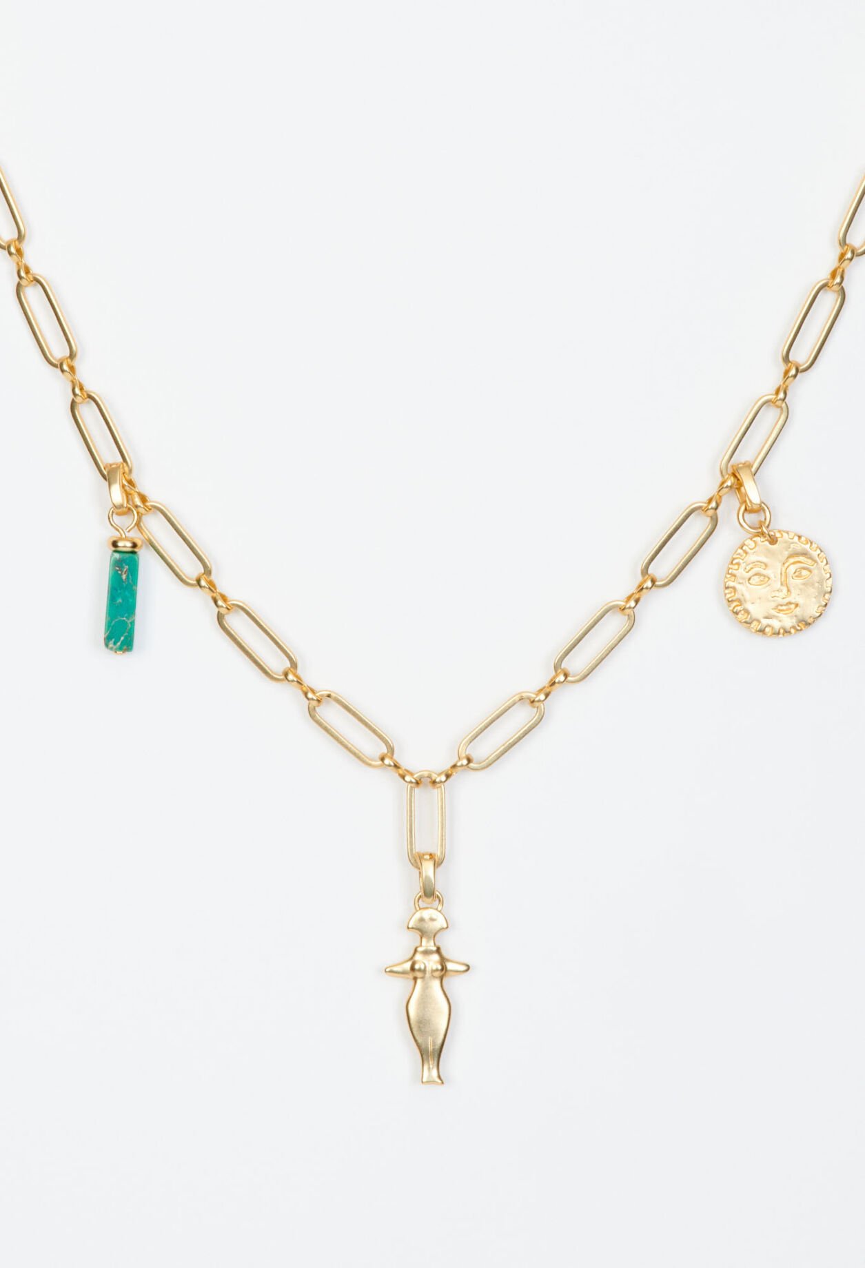 Collier doré à maillons