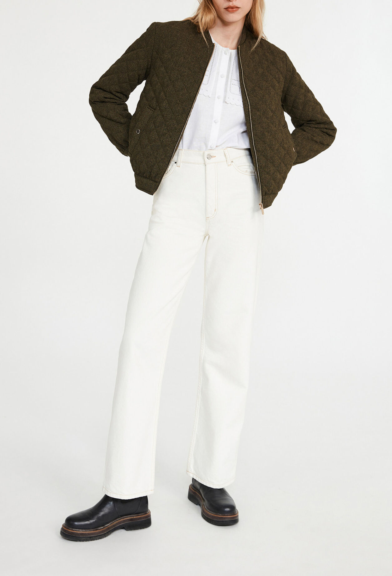 Gesteppter Teddy-Blouson