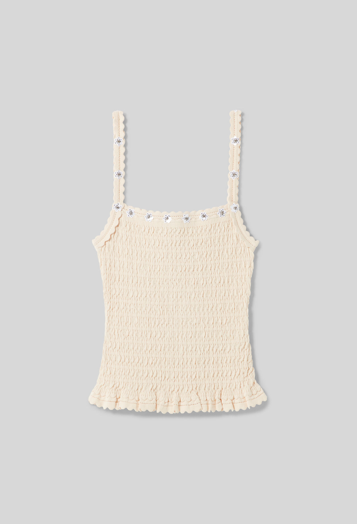 Floral embroidered top