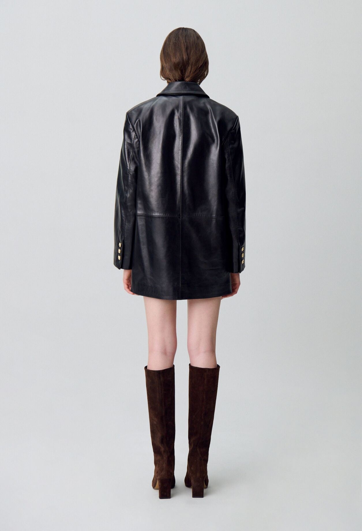 Oversized Leather Jacket