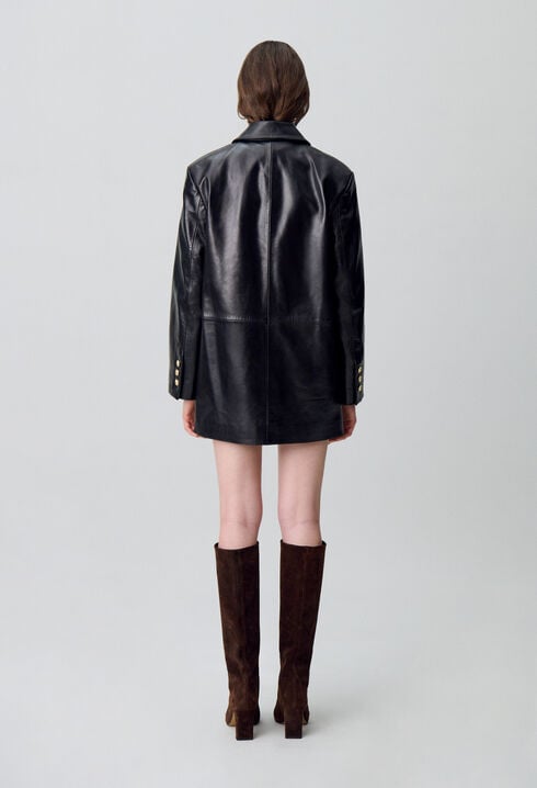 Oversized Leather Jacket