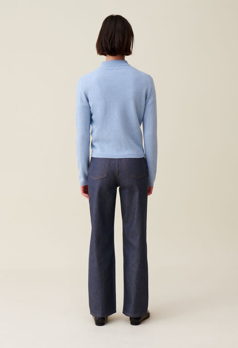 Wollcardigan mit CP-Stickerei