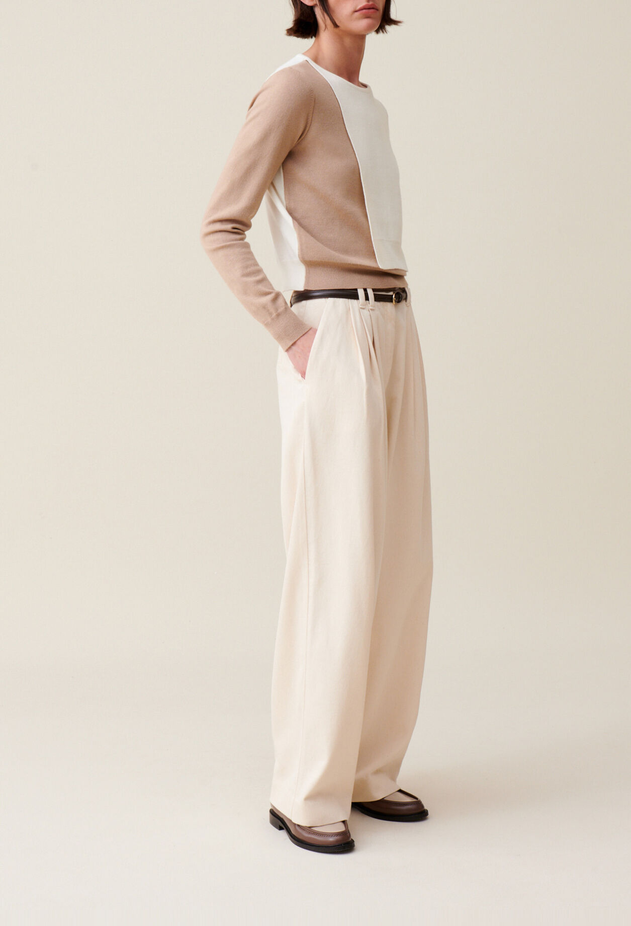Tonal Cropped Sweater