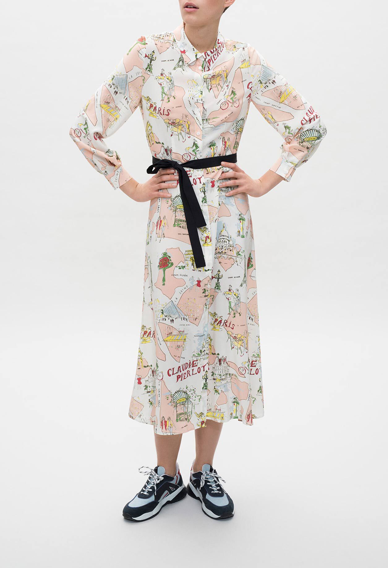 Robe longue boutonnée