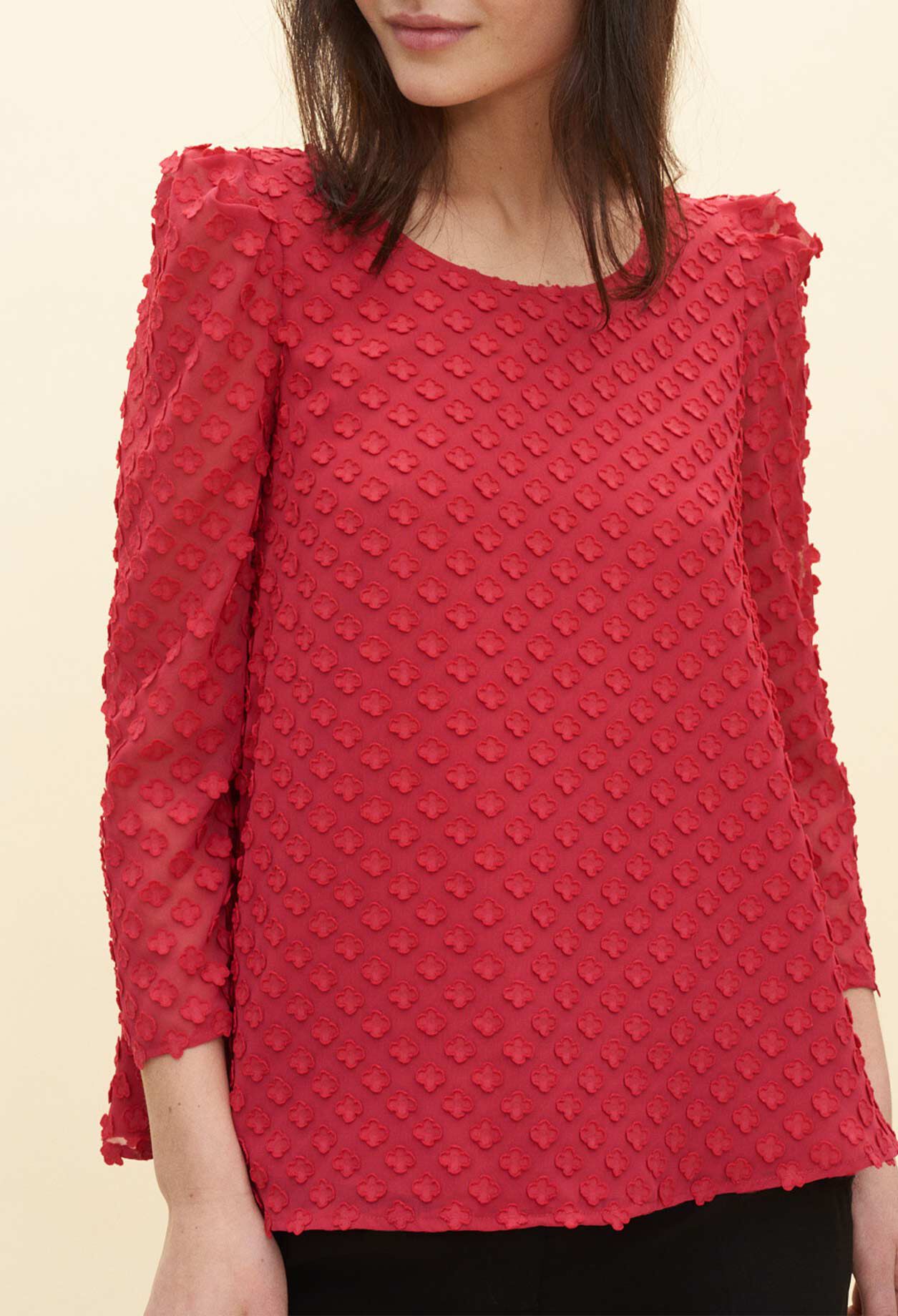 Flared top