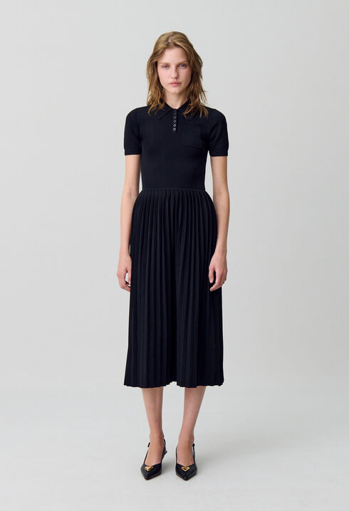 Robe midi maille fine