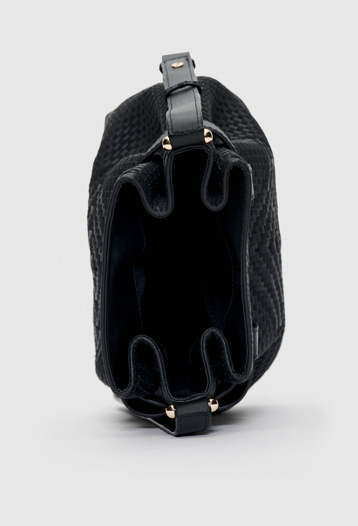 Leather bucket bag