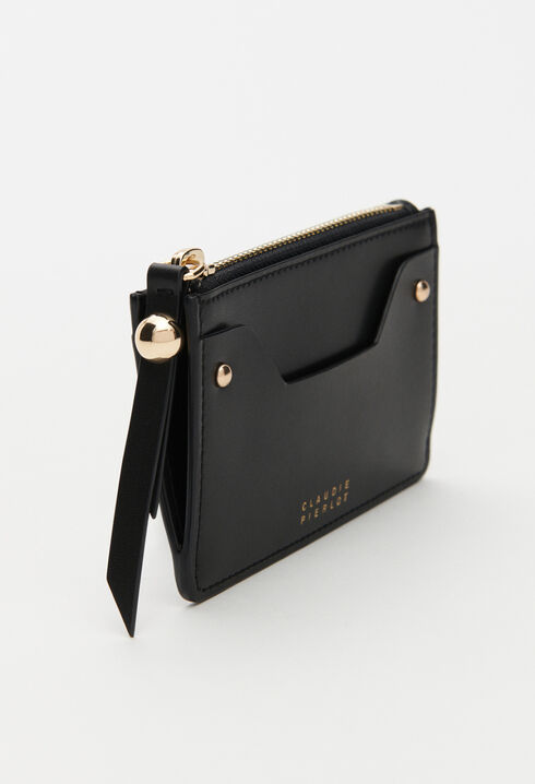 Eco-friendly leather zipped card holder