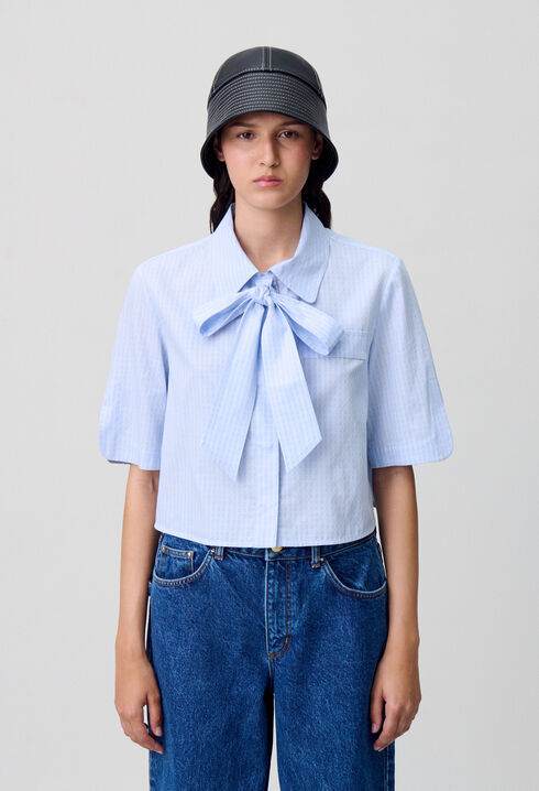 Chemise courte carreaux