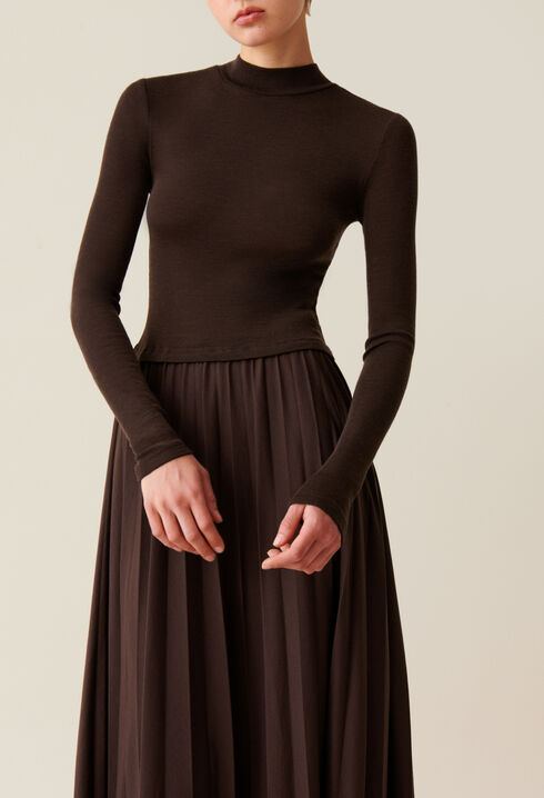 Twist-Strickkleid