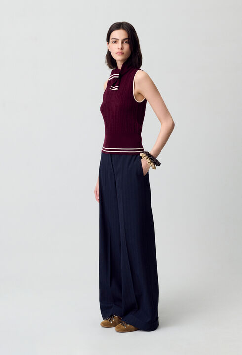 Sleeveless jumper
