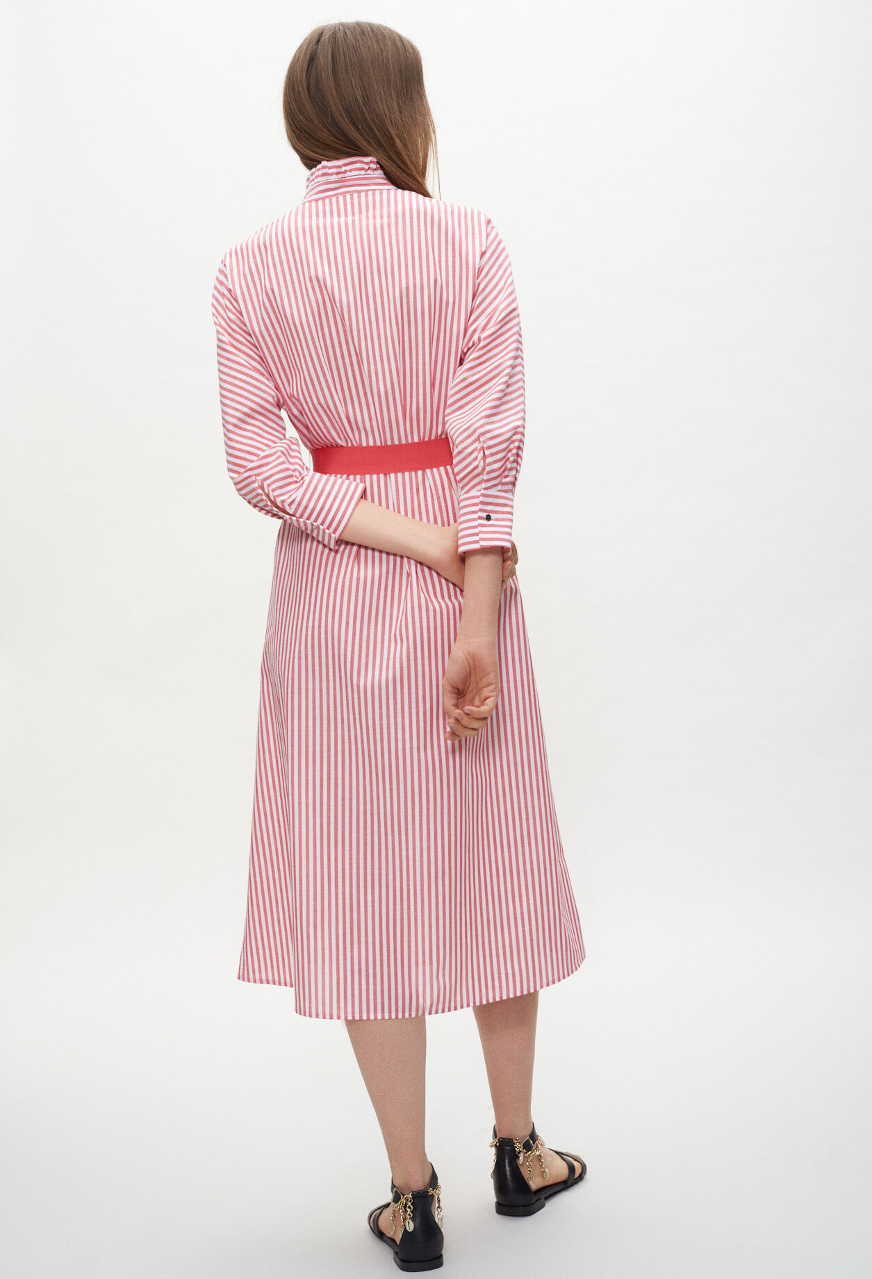 Robe chemise ceinturée
