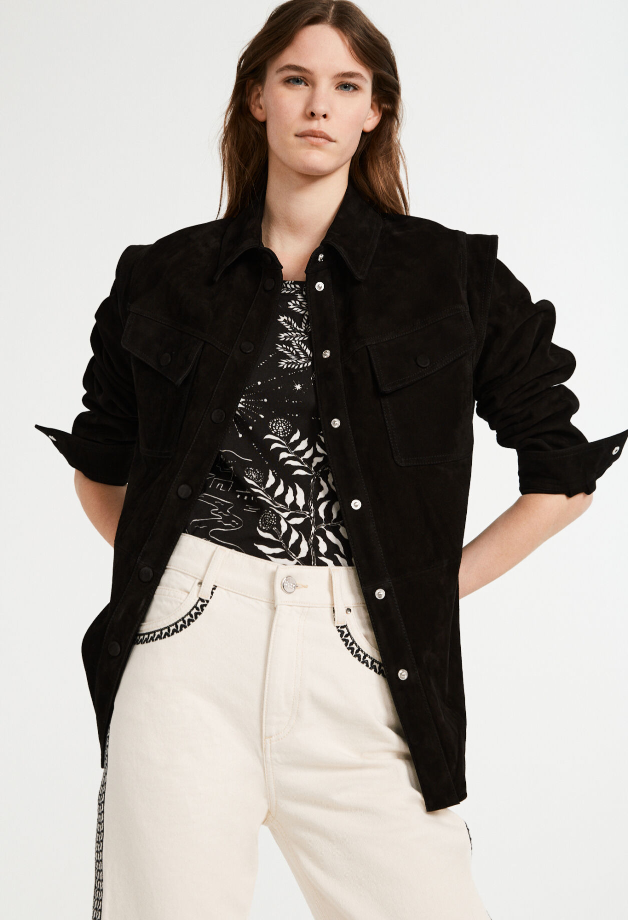Blouson en suède