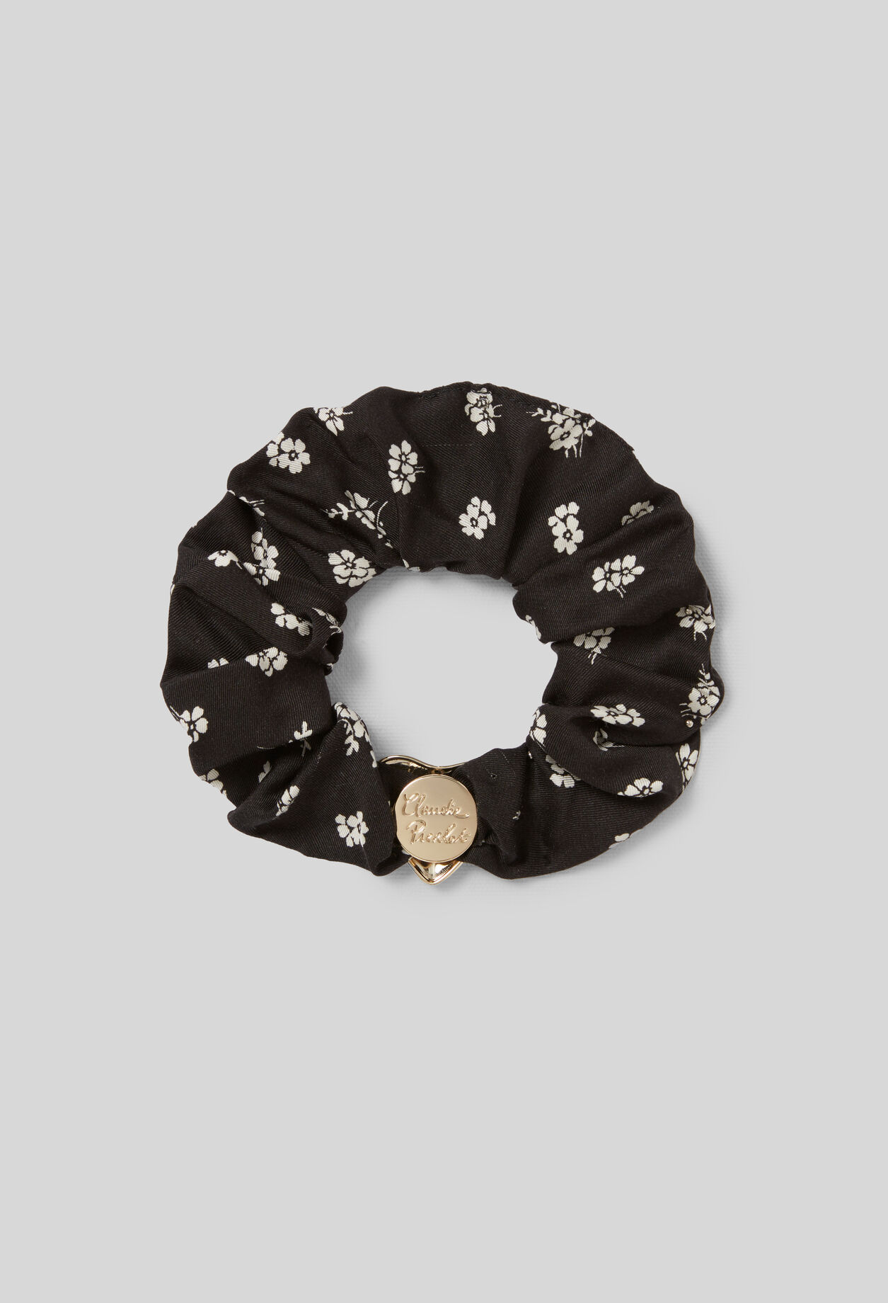 Chouchou fleurs bijou coeur