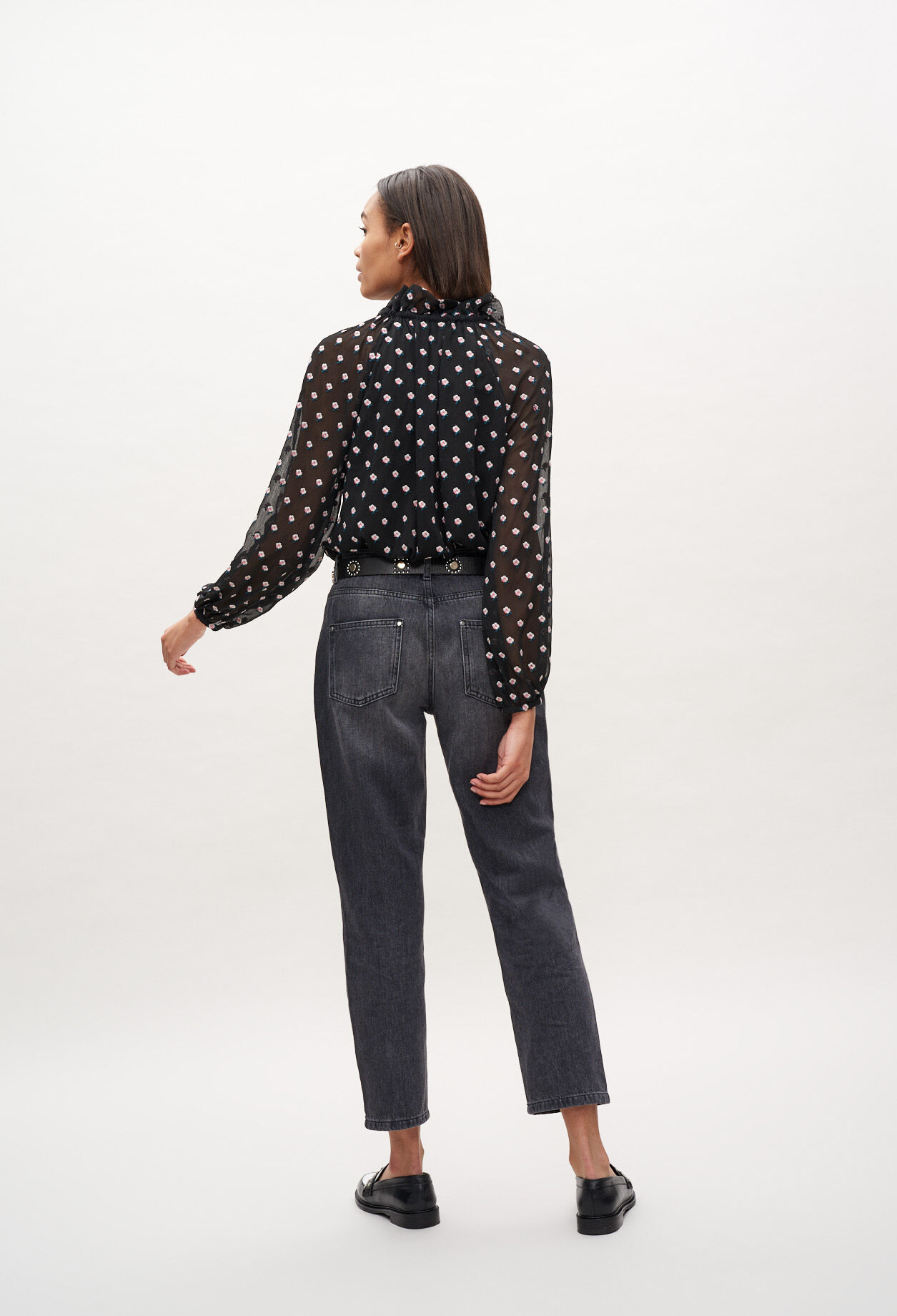Bluse mit Blumenprint