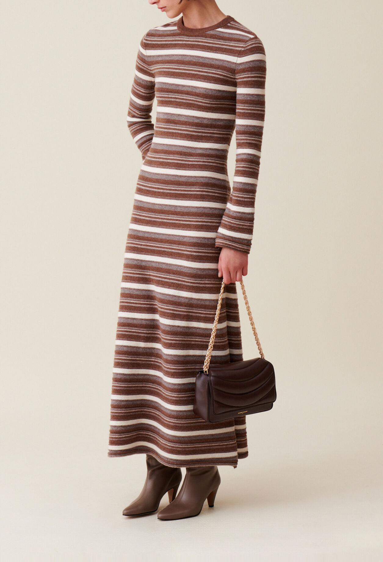 Striped wool dress