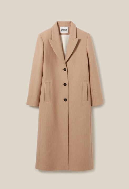 Mid-length straight coat