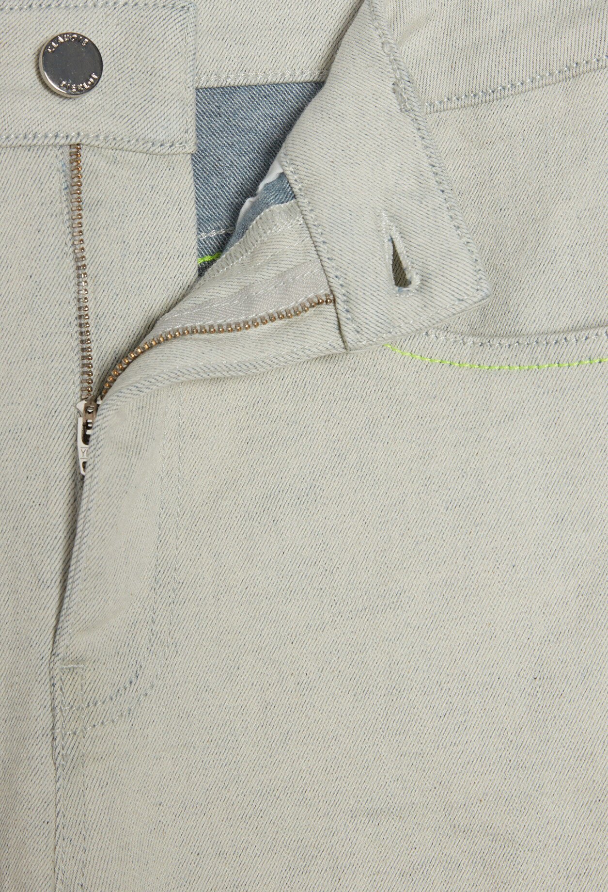 Faded cropped jeans