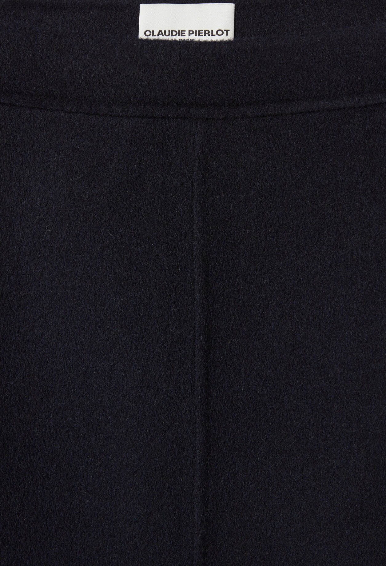 Short Straight Wool Skirt