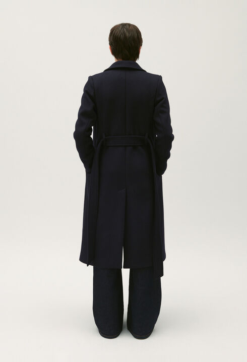 Manteau long marine
