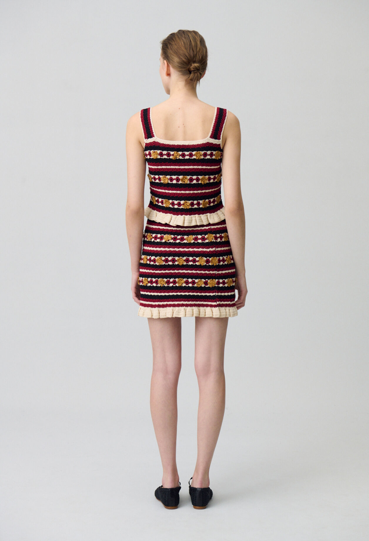 Jupe courte crochet