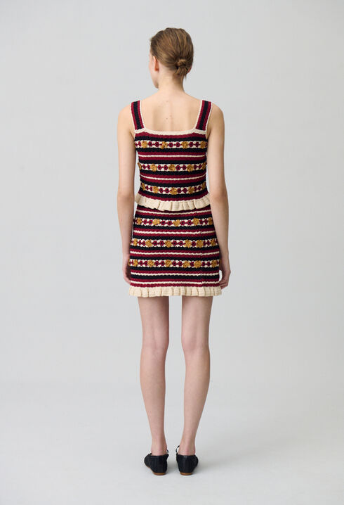 Jupe courte crochet