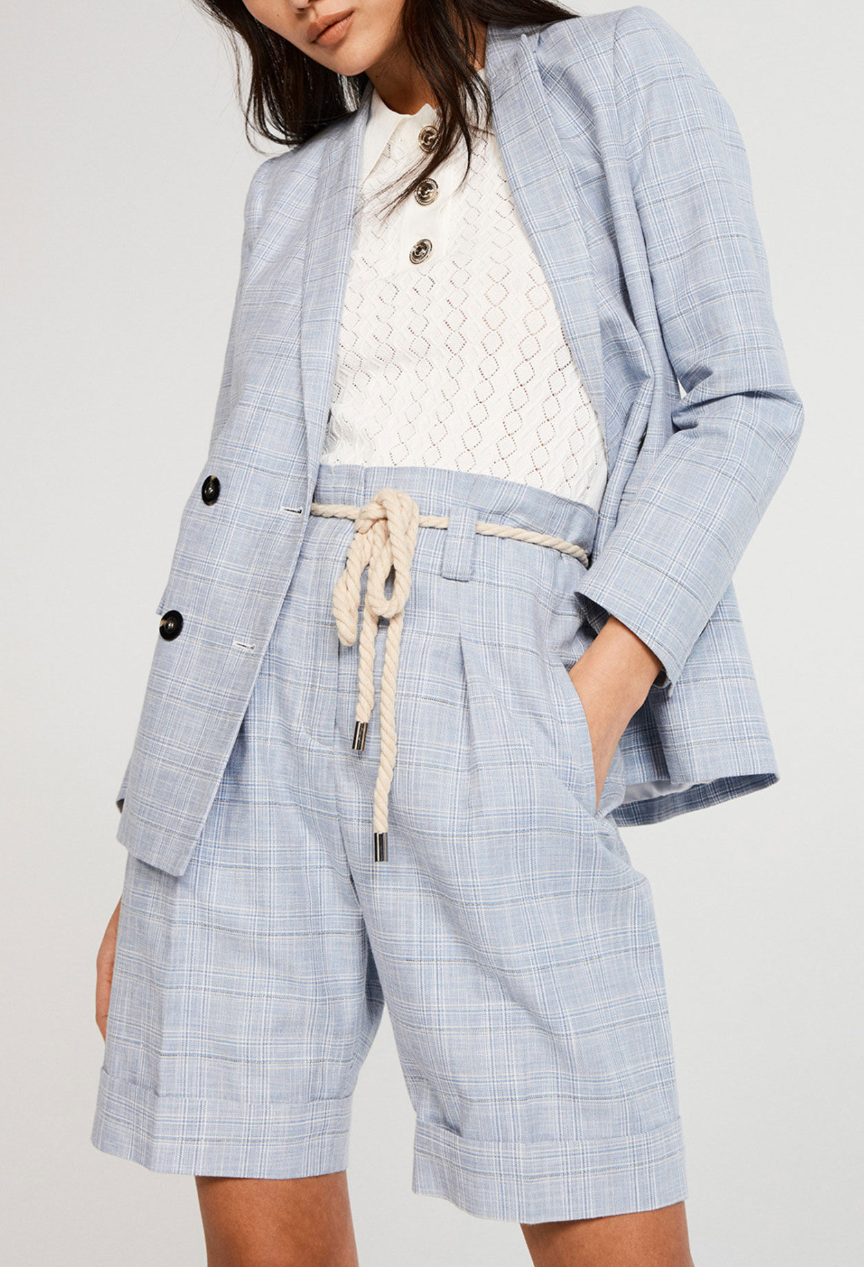 Shorts mit hoher Taille
