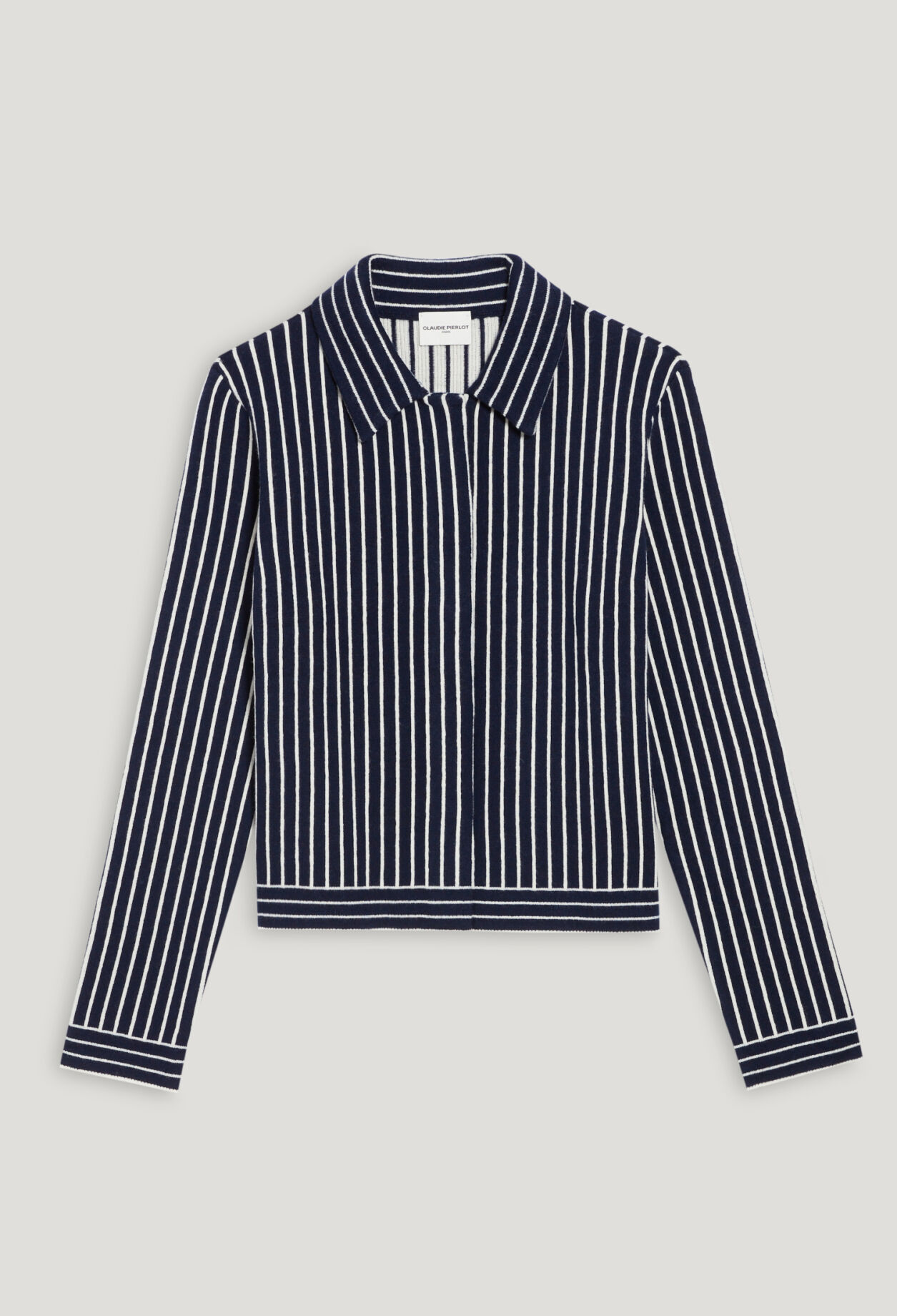Gestreifter Strick-Cardigan