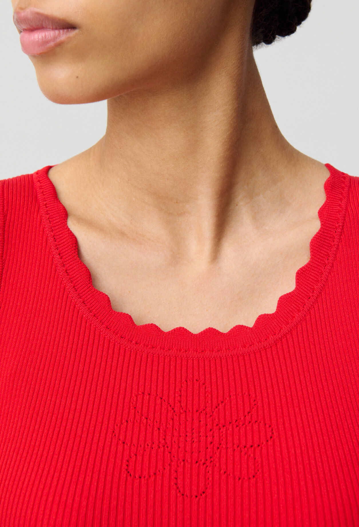 Robe maille volantée