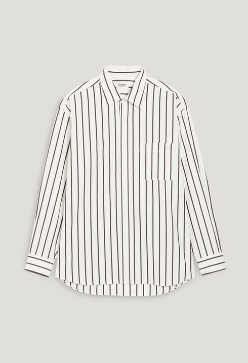 Oversized stripy shirt