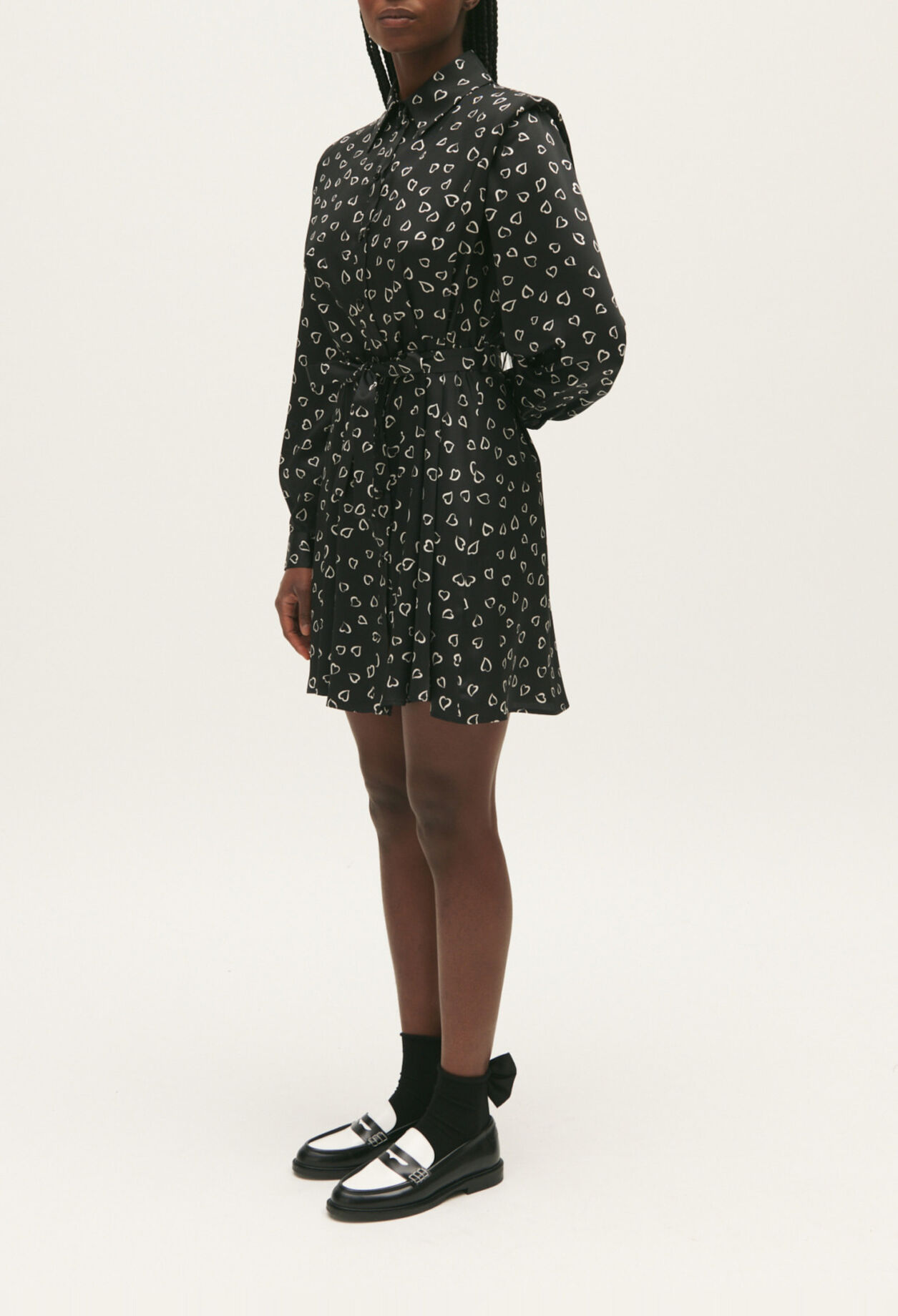Robe courte imprimé cœurs