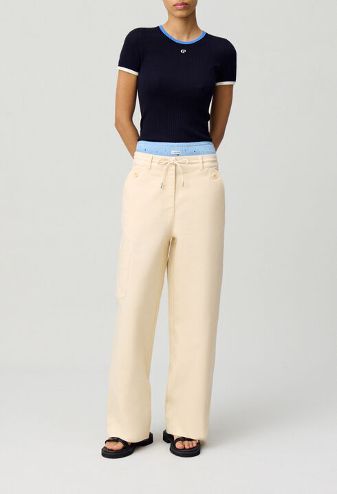 Pantalon cargo taille basse