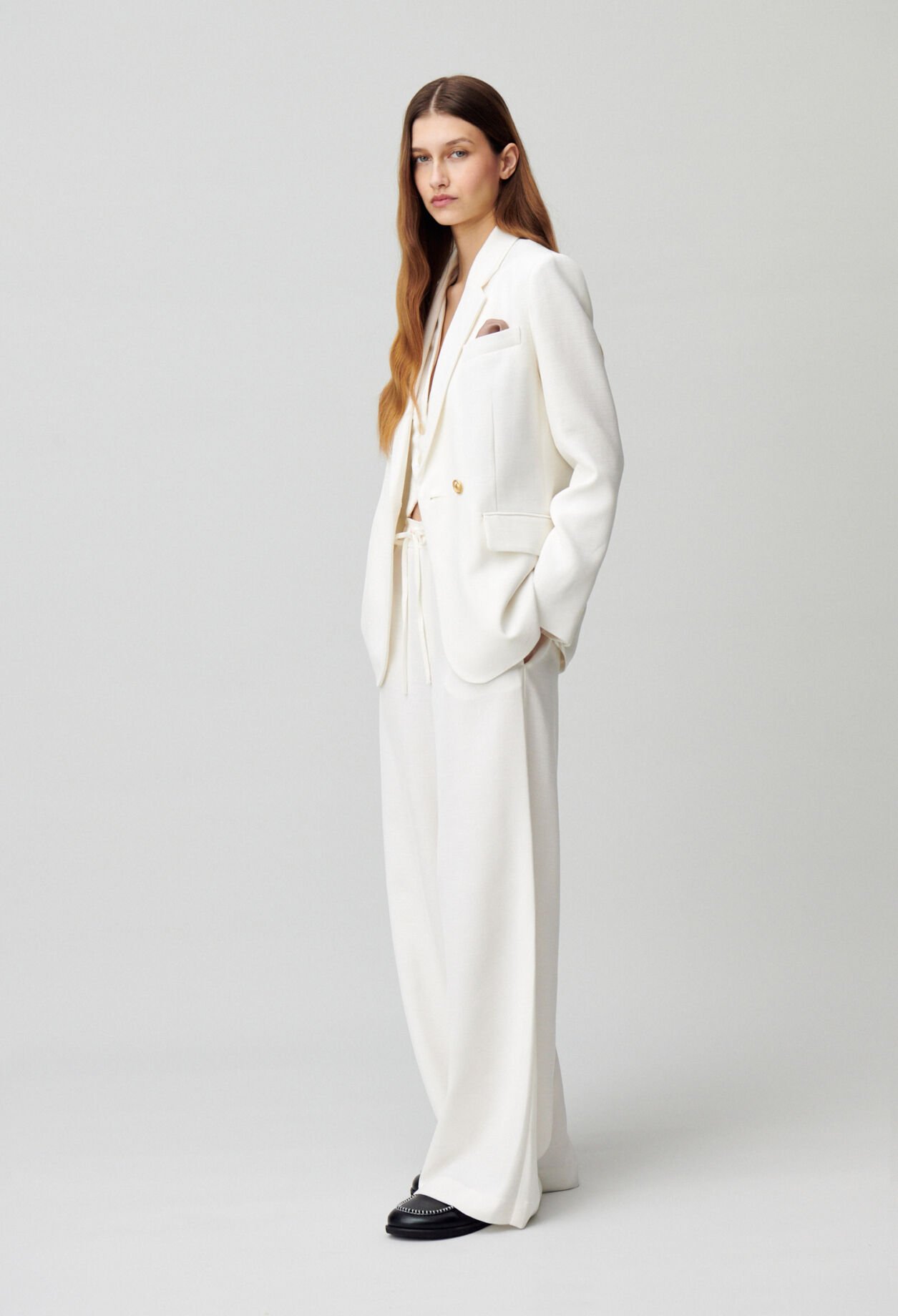 Veste tailleur boutonnée