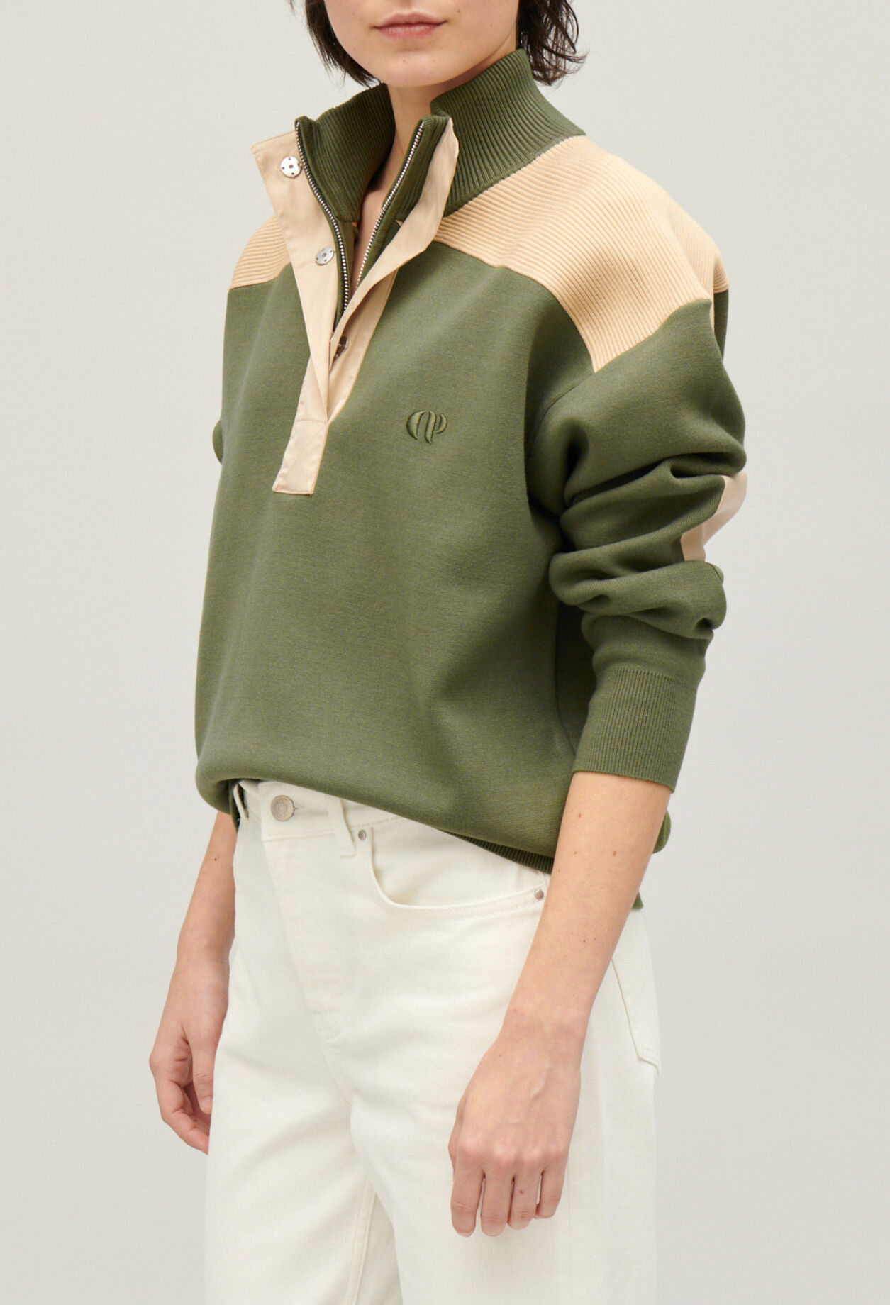 Half-zip sweatshirt