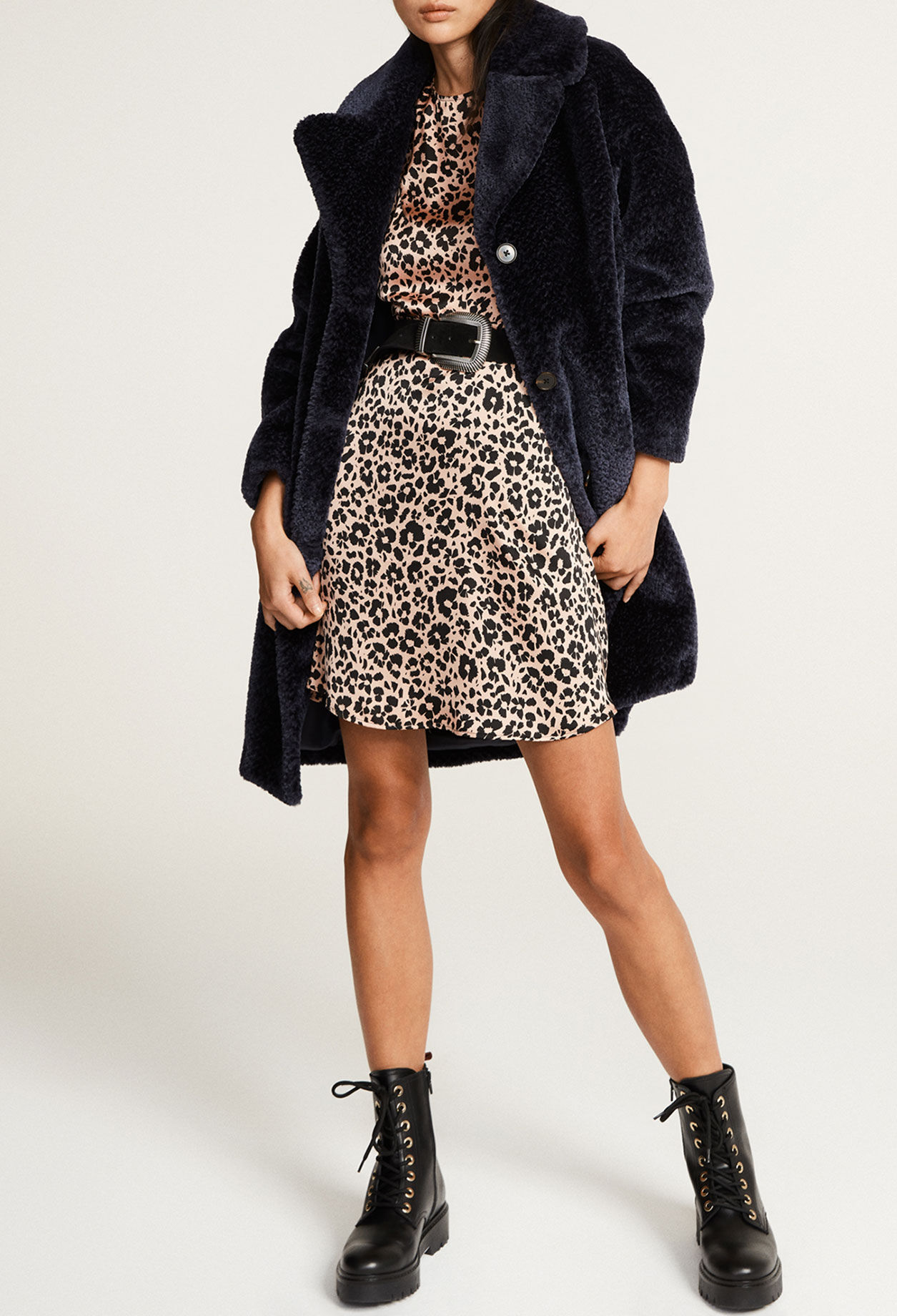 Robe patineuse leopard
