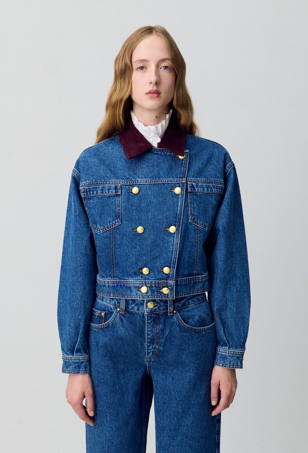 Denim Biker Jacket